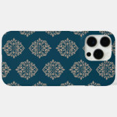 Coques Case-Mate iPhone Classé Damask Regency Midnight Vert & Beige (Verso (horizontal))