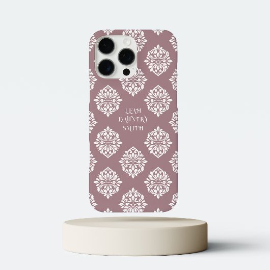 Coques Case-Mate iPhone Classé Damask Regency Mountbatten rose