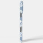 Coques Case-Mate iPhone Classé Damask Regency Pale Winter Blue (Verso / Droite)