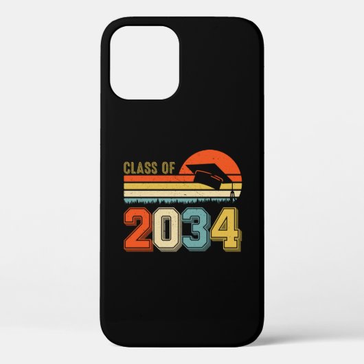 Coques Case-Mate iPhone Classe De 2034 Augmenter Avec Moi Pré-K Graduate V (Verso)
