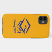 Coques Case-Mate iPhone Classe de fin d'études de 2021 GLDBLU (Dos (Horizontal))
