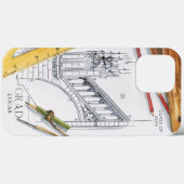 Coques Case-Mate iPhone Classe d'ingénieur en architecture Nom (Verso (horizontal))
