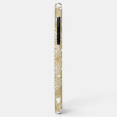 Coques Case-Mate iPhone Classé Faux Gold Mandala Motif d'art en blanc (Dos/Gauche)