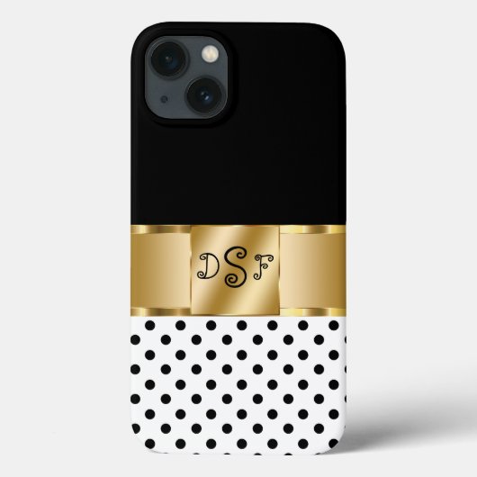 Coques Case-Mate iPhone Classe monogram (Verso)