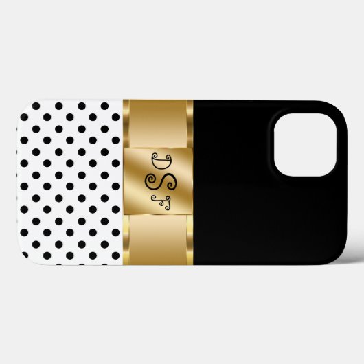 Coques Case-Mate iPhone Classe monogram (Verso (horizontal))