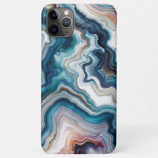 Coques Case-Mate iPhone Classé Turquoise bleu violet quartz Agate Motif (Dos)