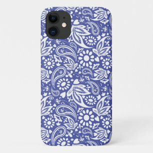 Case-Mate iPhone Case Classic Bleu Blanc Boho Paisley Motif