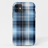 Coques Case-Mate iPhone Classic Blue Plaid Motif - Design Tartan tendance (Dos)