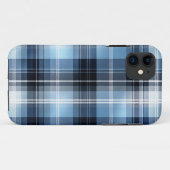 Coques Case-Mate iPhone Classic Blue Plaid Motif - Design Tartan tendance (Dos (Horizontal))
