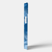 Coques Case-Mate iPhone Classic Blue Stars motif Moderne Monogramme Nom (Verso / Droite)