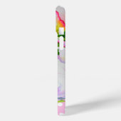 Coques Case-Mate iPhone Classic élégant rose poony à petits pois floral (Verso / Gauche)