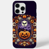 Coques Case-Mate iPhone Classic Fair Isle Halloween/citrouille (Verso)