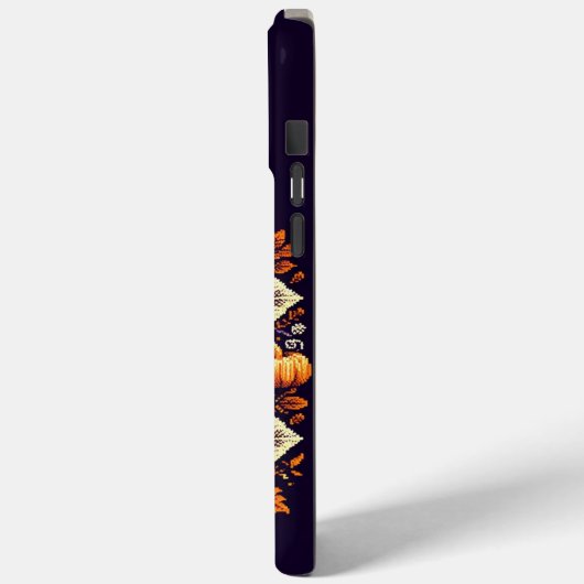 Coques Case-Mate iPhone Classic Fair Isle Halloween/citrouille (Verso / Gauche)