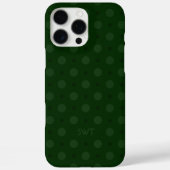 Coques Case-Mate iPhone Classic Green Dots Custom Name Initials (Verso)