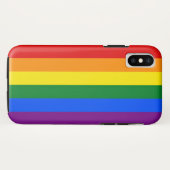 Coques Case-Mate iPhone Classic LGBTQ Rainbow Pride drapeau (Dos (Horizontal))