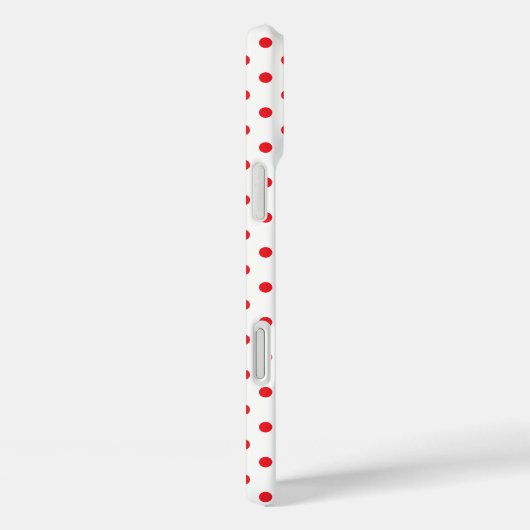Coques Case-Mate iPhone Classic Red Tiny Polka Dot Pattern (Verso / Droite)