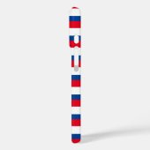 Coques Case-Mate iPhone Classic rouge, blanc et bleu rayé (Verso / Gauche)