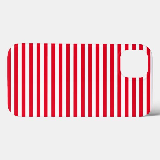 Coques Case-Mate iPhone Classic rouge et blanc rayé (Verso (horizontal))