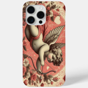 Coque iPhone 15 Pro Max Classic/Vintage/Retro Saint-Valentin cupide