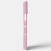 Coques Case-Mate iPhone Classique Chic Élégant Monogramme Féminin Rose (Verso / Droite)