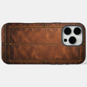 Coques Case-Mate iPhone Classique cuir marron (Verso (horizontal))