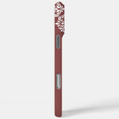 Coques Case-Mate iPhone Classique Damas Abstrait Géométrique Pastel Rouge (Verso / Droite)