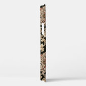 Coques Case-Mate iPhone classique damask jacquard motif avec cadre abstrai (Verso / Droite)