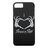 Coques Case-Mate iPhone Classique éffrayant - Squelette Mains Coeur (Dos)