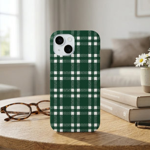 Coque Pour iPhone 15 Classique plaid tartan vert forêt Patrimoine