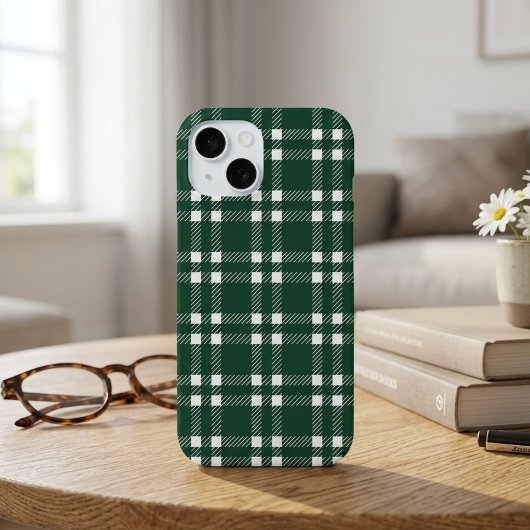 Coques Case-Mate iPhone Classique plaid tartan vert forêt Patrimoine