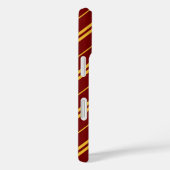 Coques Case-Mate iPhone Classique Rouge Jaune Stripes Motif (Verso / Droite)