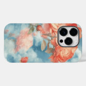 Coques Case-Mate iPhone Classiques - Roses roses et rouges angéliques dans (Verso (horizontal))