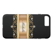 Coques Case-Mate iPhone Classy Dames Monogram Bling (Dos (Horizontal))