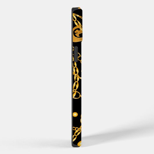 Coques Case-Mate iPhone Classy Golden Chain (Verso / Droite)