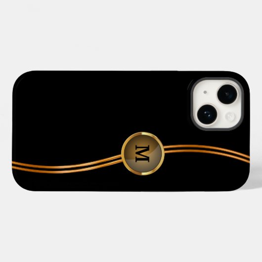 Coques Case-Mate iPhone Classy Monogram Cool tendance (Verso (horizontal))