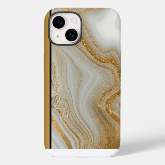 Coques Case-Mate iPhone Classy White Gold Marble Motif iPhone / Android (Verso)