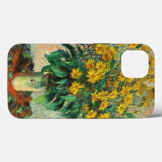 Coques Case-Mate iPhone Claude Monet - Fleurs d'artichauts de Jérusalem (Verso (horizontal))