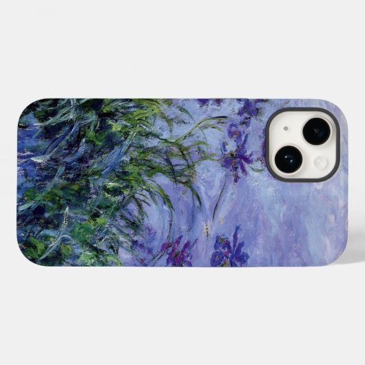 Coques Case-Mate iPhone Claude Monet Lila Irises (Verso (horizontal))