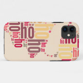 Coques Case-Mate iPhone Claus mot du Père Noël Ho Ho Ho (Dos (Horizontal))