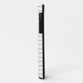 Coques Case-Mate iPhone Clavier de piano avec nom (Dos/Gauche)