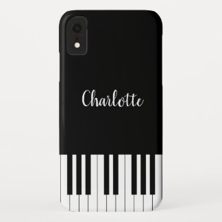 Case-Mate iPhone Case Clavier de piano, caisses noires et blanches de XR