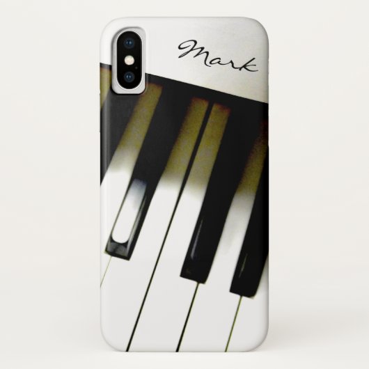 Coques Case-Mate iPhone Clavier de piano de musique personnalisé (Dos)