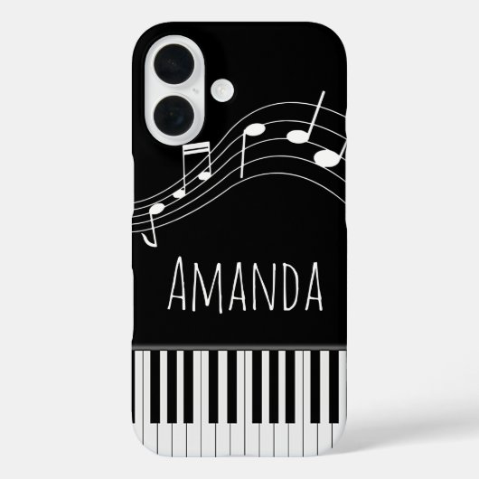 Coques Case-Mate iPhone Clavier de piano et notes musicales (Verso)
