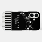 Coques Case-Mate iPhone Clavier de piano et notes musicales (Verso (horizontal))