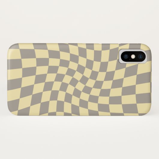 Coques Case-Mate iPhone Clavier gris-jaune rétro Pastel Warted (Dos (Horizontal))