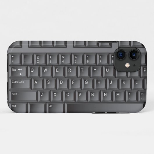 Coques Case-Mate iPhone Clavier noir (Dos (Horizontal))