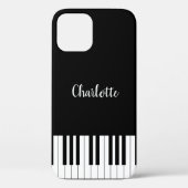 Coques Case-Mate iPhone Clavier simple pour piano noir et blanc (Verso)