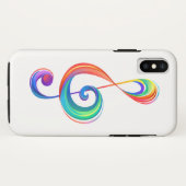 Coques Case-Mate iPhone Clé arc-en-ciel (Dos (Horizontal))