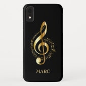 Coques Case-Mate iPhone Clé argent monogramme (Dos)