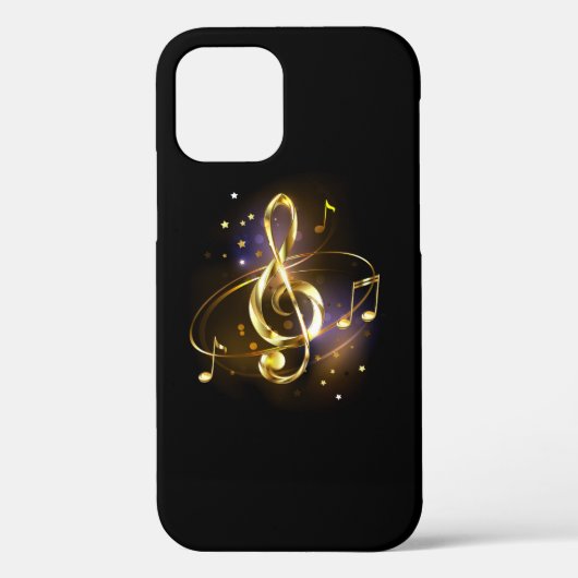 Coques Case-Mate iPhone Clé de Sol en Or Musique (Verso)